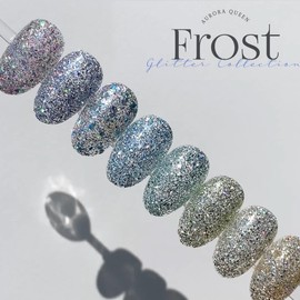 Diesel Aurora Queen Frost Glitter Gel 8-piece set + 2 Diesel top gels / 디젤 오로라퀸 프로스트 글리터젤 8종 세트+디젤탑젤2개