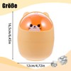 YUNXCNA Mini Desk Bin with Lid, 16.5 x 12 cm