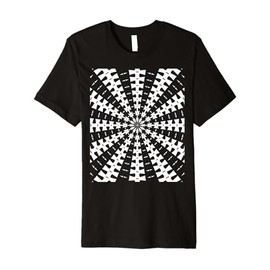 Starlight Beam With Dovetail Pattern White Cut Out Premium T-Shirt