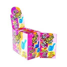 DIPLOKO! ''DIP LOKO!'' Boom Crackling Lollipop | Explosion of Flavor in the Mouth | Popping candy | 0.39 Oz Net Weight per Unit | 24 Count, Artificially Flavored (Assorted Flavors, 24 Count) (Sour Tropical Punch)
