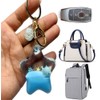 KUPOOL Pentagram Whale Quicksand Keychain Creative Liquid Floating Ocean Animal