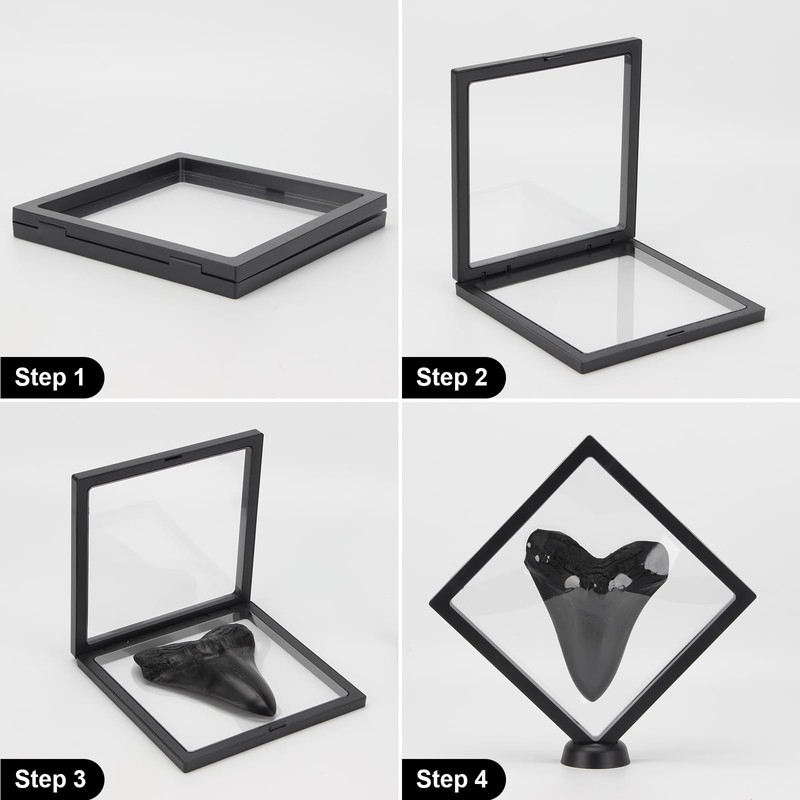 Kcgani 2 Pack 5.5 Inch Shark Tooth Holder Floating Frame