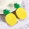 Warmhm 10pcs 3D Pineapple Fridge Magnets Whiteboard Sticker Fruit Refrigerator