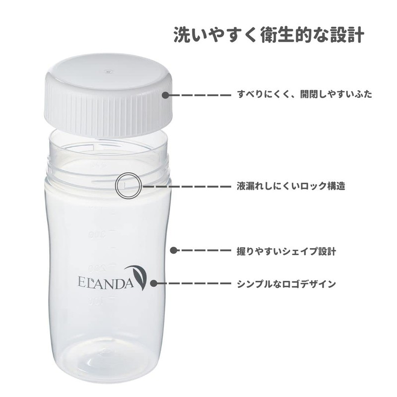 ELANDA Protein Shaker Bottle with Blenderball, 16.9 fl oz (500