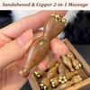 Facial Massage Tool Set 2pcs Sandalwood Eye Massager with 5