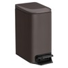 TIPGO Slim Bathroom Trash Can with Lid Soft Close, Step