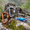 GO!elements carabiner 1200 kg load, strong 8 with screw cap