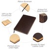 Samsill Vintage Hardcover Notebook, 200 Lined Notebook Pages, Brown, 7.5