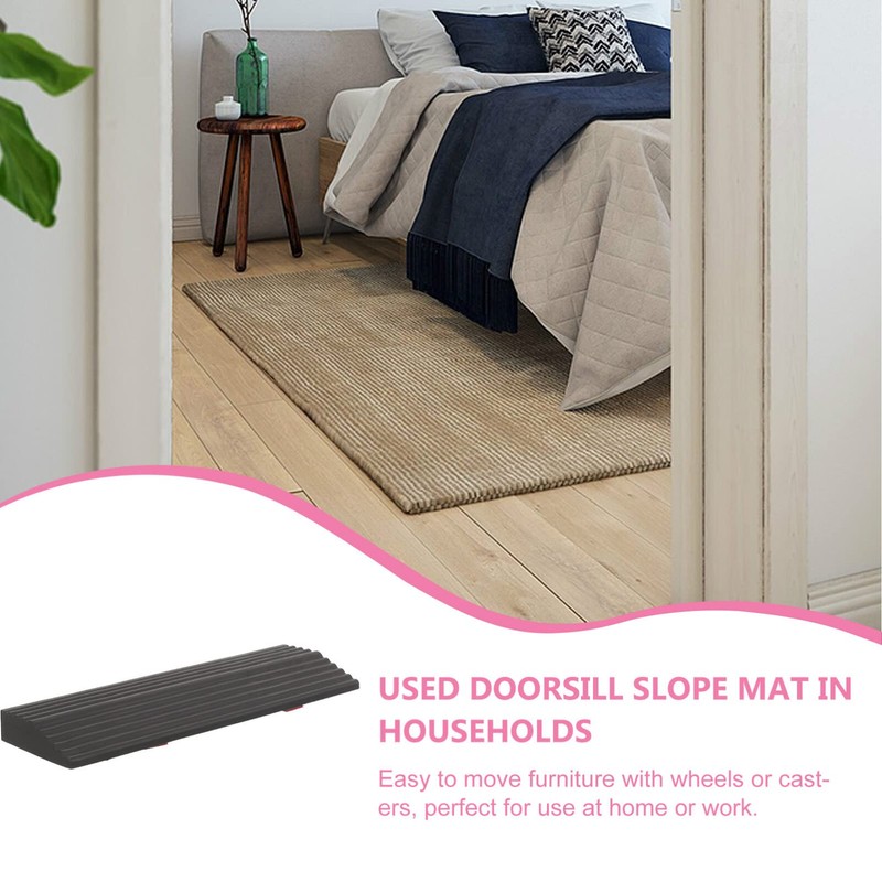 iplusmile 2Pcs Threshold Ramp, Sweeping Robot Climbing Mat Doorways, Wheelchair