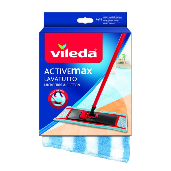 Vileda 141001 lavatutto Cotton Replacement and Microfibre Cloth, Maximum Absorption and Cleaning
