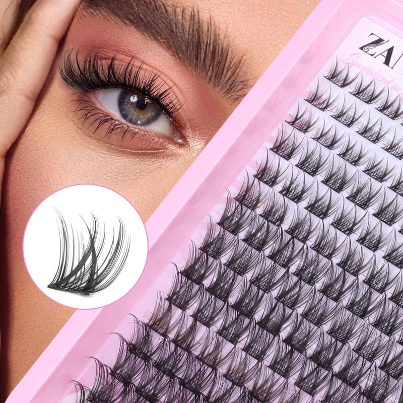 Lash Clusters Wispy Eyelash Clusters Natural C-Curly DIY Lash Extension
