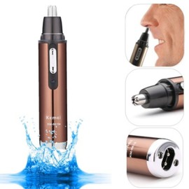 Ceramics Elektrischer Nasenhaarschneider Nasenhaartrimmer Edelstahl Klinge - Nasen und Ohren Trimmer inkl. Akku Wiederaufladbar- Nasentrimmer und Ohrtrimmer kabellos mit abnehmbarem Messerkopf