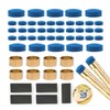 YYMT 53pcs Billiard Queue Tips Set, 9-12mm Leather Cue Tip