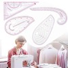 SSZYMAOYI Curved Ruler, Sewing Ruler, Set of 4 Styles, For