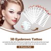 POHOVE 9 Sheets 3D Eyebrow Tattoo Natural Tattoo Eyebrow Sticker