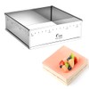 Guowall - Molde extensible de acero inoxidable para tartas con