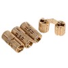 Samfox Cylinder Hinges, Concealed Drum Hinges, Invisible Hinges, Brass, Concealed
