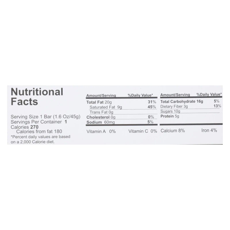 UD_Nelly's Organics Case of 9-1.6 Oz Bar Caramel Nougat Nut