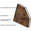 HORLIMER Floating Corner Shelf Wall Mount, 3 Pack Rustic Wood