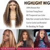 Xojao Highlight Water Wave HD Lace Front Wigs Human Hair