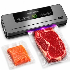 Electric Vacuum Sealer Machine for Food Storage – Wet & Dry Automatic Vacuum Packaging System for Kitchen Meal Prep and Organization