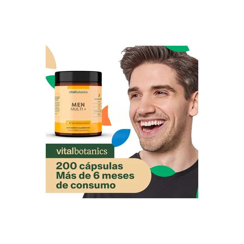 Multivitaminico P Hombre Con Creatina 200 Caps Vitalbotanics