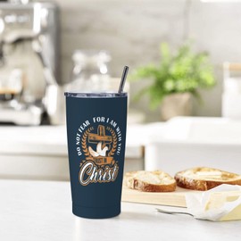 Christian Gifts for Men, Trust In Christ Tumbler 20oz, Religious Gifts for Men, Christian Coffee Travel Mugs, Inspirational Gift Coffee Cup, Christians Gift for Mens Faith Catholic Father's Day