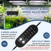 Aquarium Chiller Fan, 4 Powerful Fish Tank Cooling Fan with