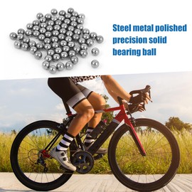 A ABSOPRO Bicycle Part 6mm Dia Steel Bearing Ball Silver Set of 100