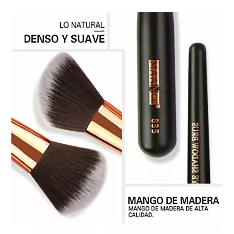 Global Shop Juego De Brochas De Maquillaje Profesional De 20