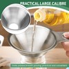 2PCS Stainless Steel Spice Funnel with Handle, Stainless Steel Funnels