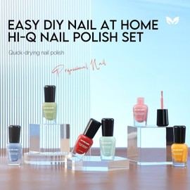 Morovan Nail Polish Set Fingernail: Quick Dry Nail Polish Kit Regular Nail Polish Bulk 0.25 oz Finger Nail Polish Pack Glossy Toenail Polish DIY Gifts for Women