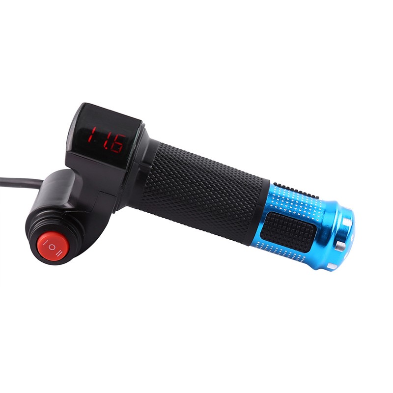 Twist Throttle Grips 3 Speed With LED Display Screen Handle