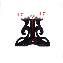 T Tulead Furniture Feet Hollow Out Modern Cabinet Legs Sofa Feet Table Legs Iron Couch Feet Black Cupboard Feet Dresser Legs 3" Height Wardrobe Feet Pack of 4 with Mounting Screws