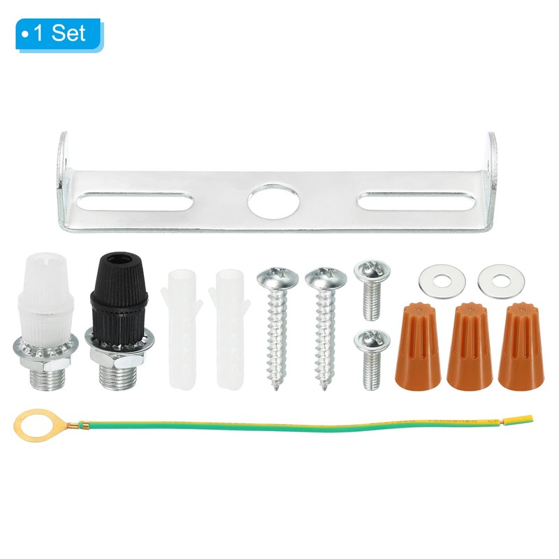 PATIKIL 90mm Ceiling Light Plate Kit, 1 Set Light Fixture