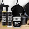 Culina Supreme Cast Iron Care Set: Restoring Scrub, Cleaning Soap