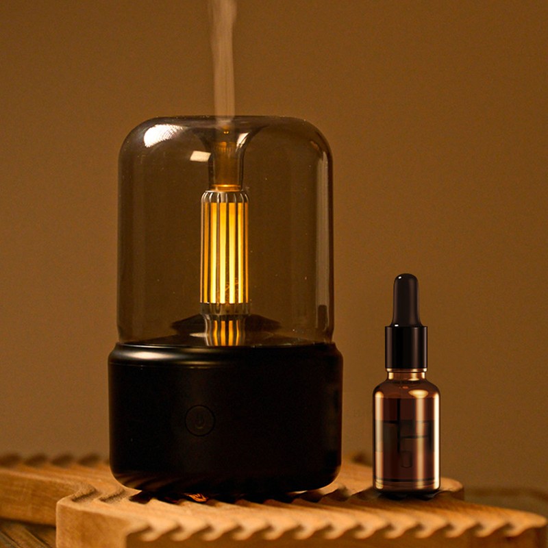 Candlelight Essential Oil Diffuser Plastic with 120ml Water Tank USB