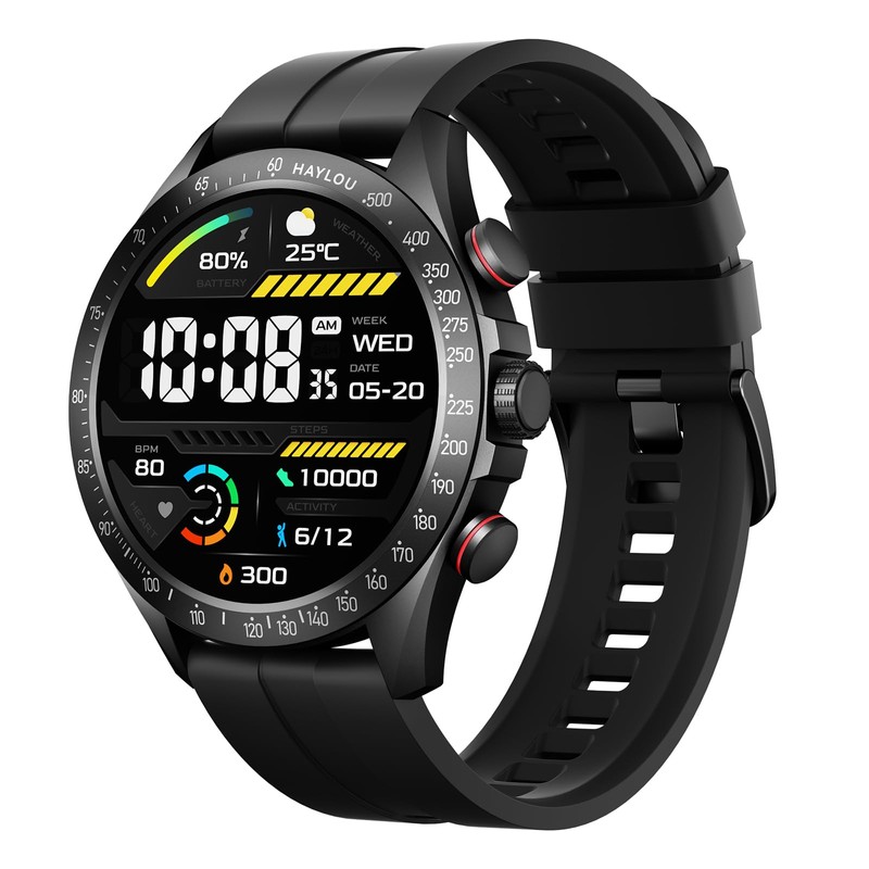 HAYLOU Solar Pro Smartwatch para Hombre,Pantalla AMOLED de 1,43 Pulgadas