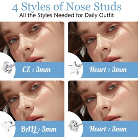 Kakonia 925 Sterling Silver Cross Stud Earrings for Women Men 14k White Gold Plated Small Tiny Cross Stud Earrings Hypoallergenic