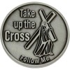 Follow Me Easter Coins Jesus & Cross Silver (Pkg of
