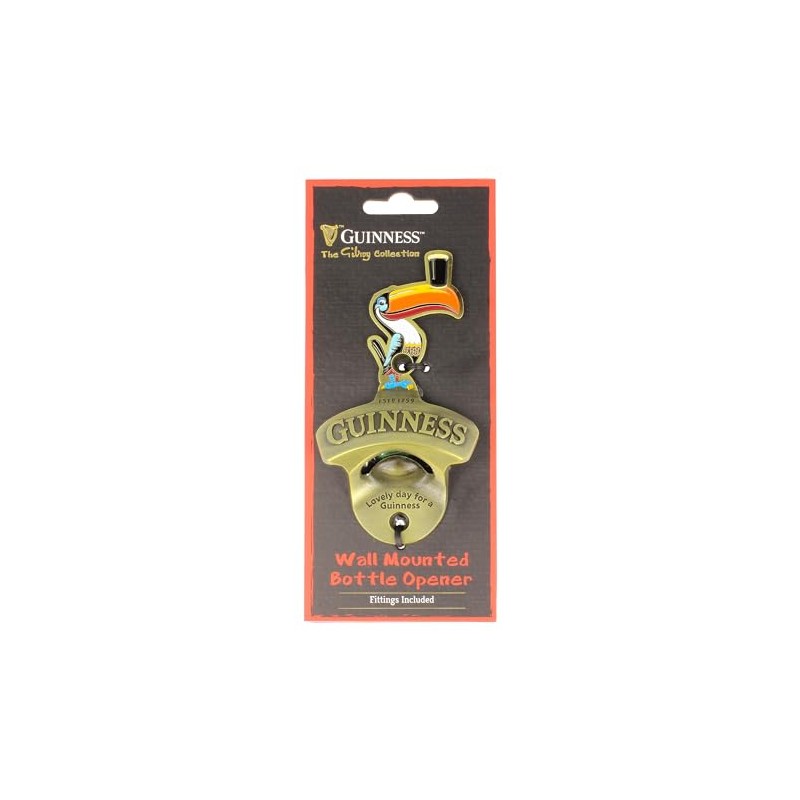 Guinness Toucan Wall Mounted Bottle Opener
