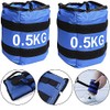 Pesas de Tobillo Ajustables para Fitness, WAYAMY 2 Pack Totalmente