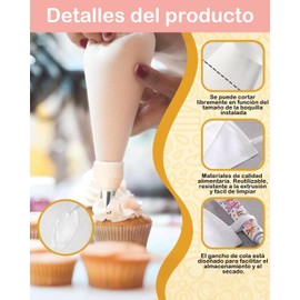 9 Piezas Manga Pastelera Reutilizable, Mangas Pasteleras Para Decoración De Pasteles Y Postres, Juego Completo Para Panaderos Caseros Y Reposteros, Incluye Accesorios Para Diseños Intrincados, Kit De Herramientas Para Hornear