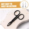 Baluue Stylish Eyebrow Tweezers 4pcs Set Curved Straight Scissors Precise