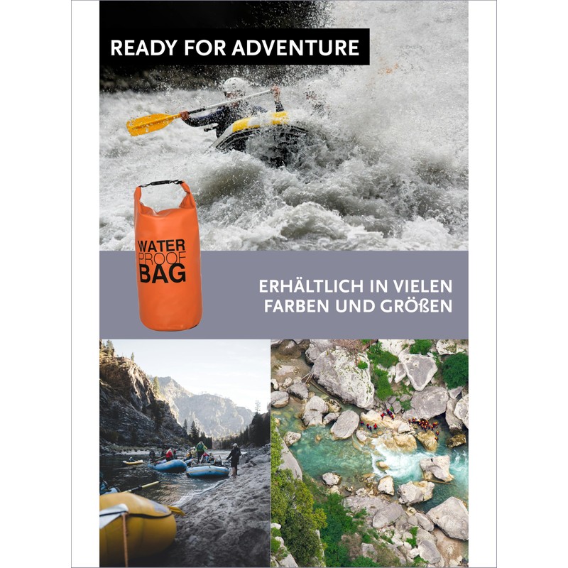 DonDon Dry Bag Waterproof Bag 2L, 5L, 10L, 15L, 20L,