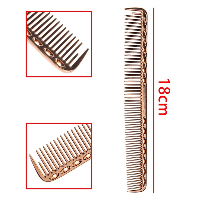 Aluminium Metal Comb Hairdressers Rose Gold S Salon Professional Comb