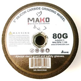 4" Green Silicon Carbide Grinding Stone by Mako 80 grit