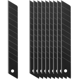 GINX 10 Snap Off 18mm Utility Cutter Blade Black Ultra Sharp Japan Steel 110 Segments
