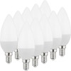 Müller-Licht 10er-SET LED Lampe Kerzenform Essentials ersetzt 40 W, Plastik,