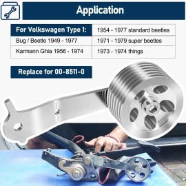 Unbranded For Volkswagen Type 1 Beetle/Bug 1949-1977 Billet Aluminum Roller Gas Pedal 8511